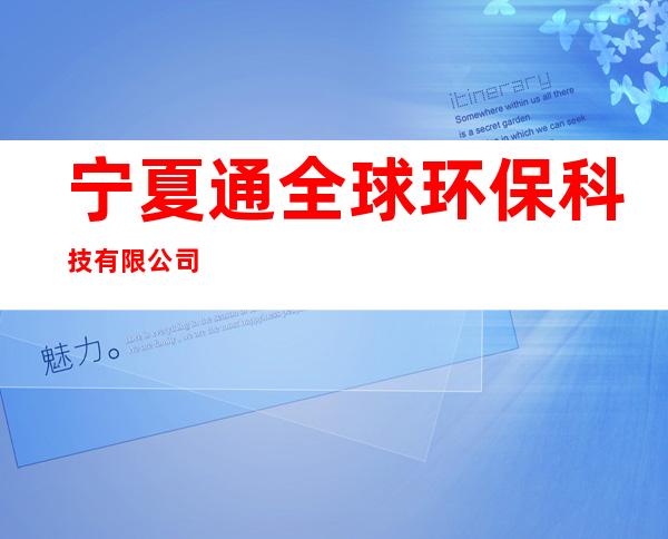 宁夏通全球环保科技有限公司